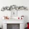 6ft. Pre-Lit LED Flocked Poinsettia & Berry Christmas Garland